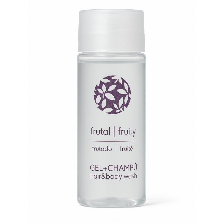 Flacone estivo da 30 ml di gel e shampoo per hotel