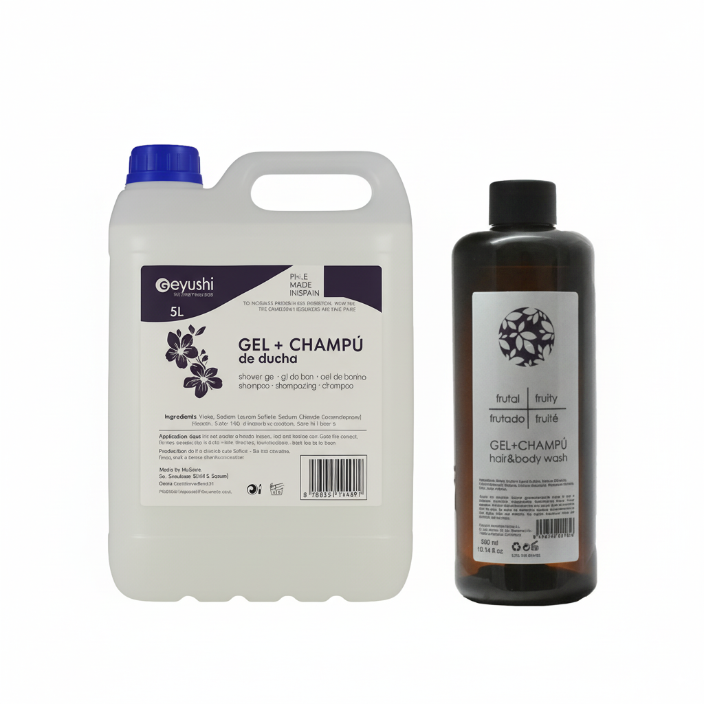 caraffa per gel e shampoo per ricariche di dispenser per hotel