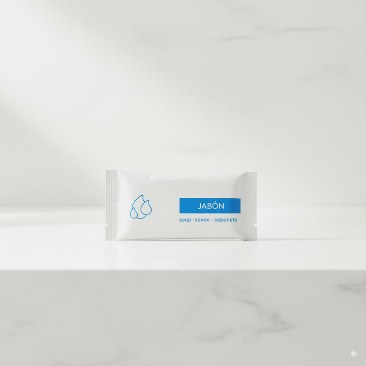 Piccolo sapone d'albergo al profumo di gelsomino