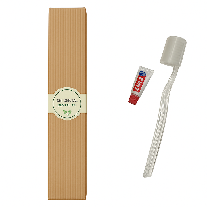 Set Dental Romero kit dentale per hotel con spazzolino e dentifricio