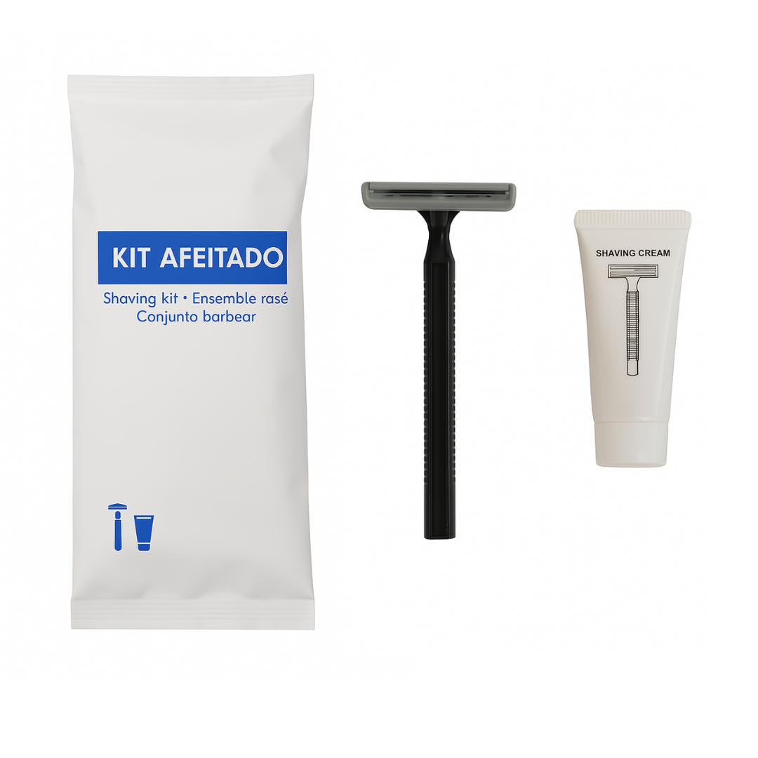 Set da barba al gelsomino in confezione ecologica in carta pietra