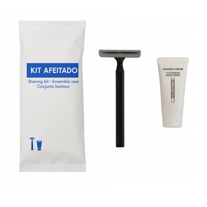 Set da barba al gelsomino in confezione ecologica in carta pietra