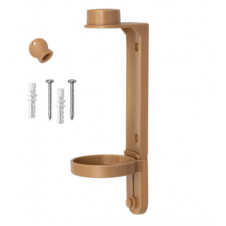 Soporte biodegradable de madera para dispensadores de baño de hotel