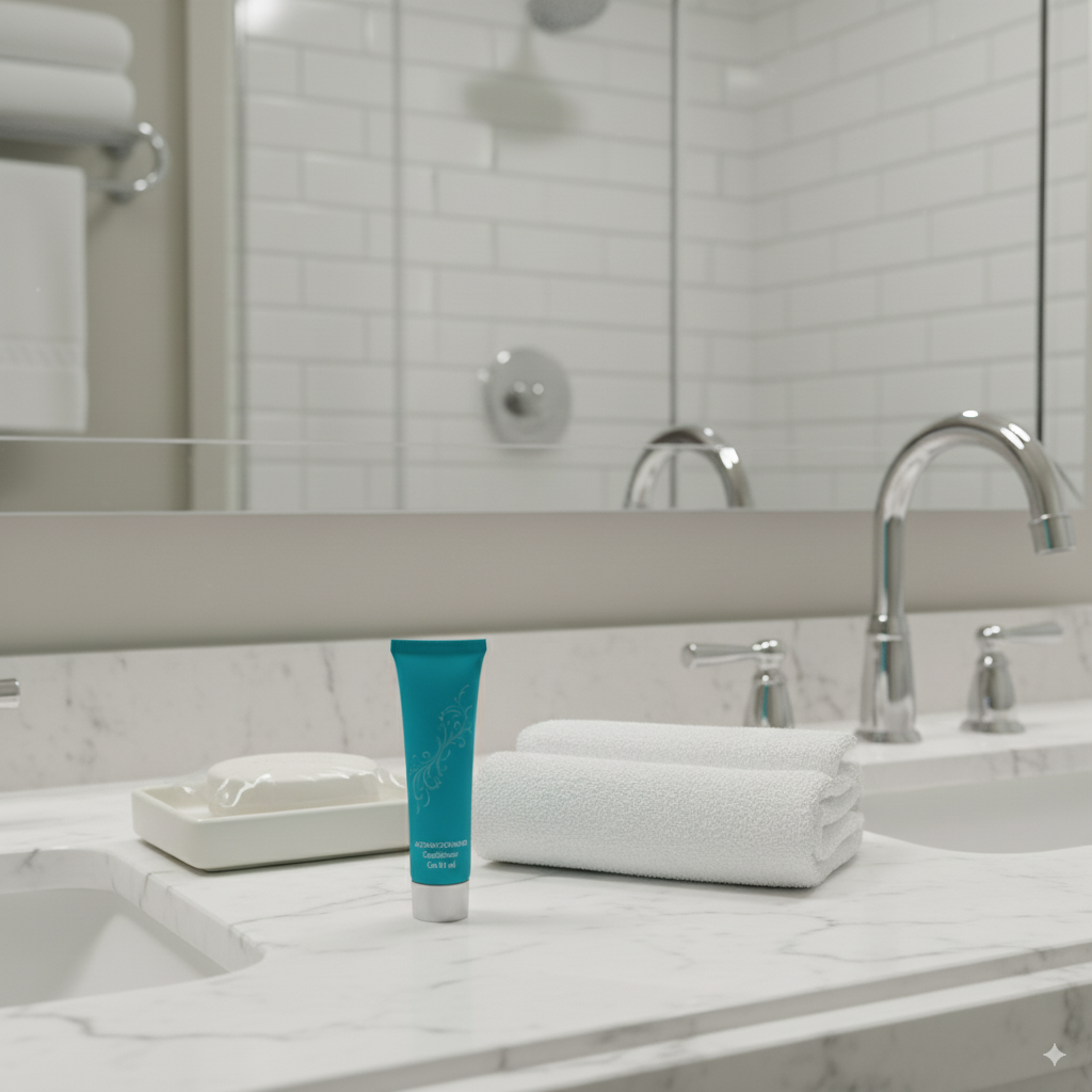 Confezione in tubetto di balsamo per hotel e resort Colore 30 ml.