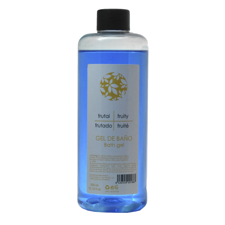 Bottiglia trasparente da 300 ml modello 1 per dispenser alberghieri.